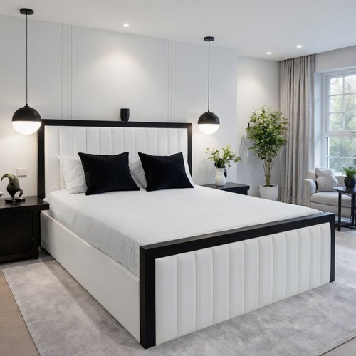 Panelled piping border bed - panelled,