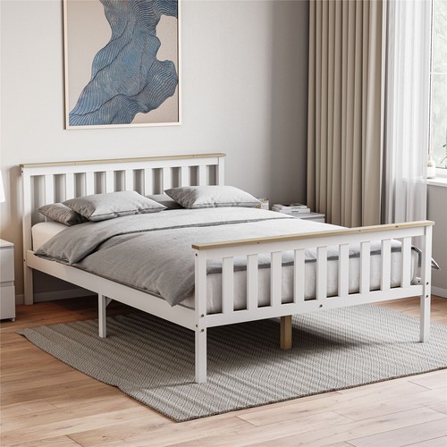Wood bed single - bed, double
