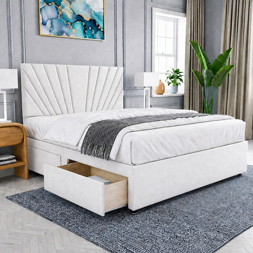 Plush divan bed - plush, with