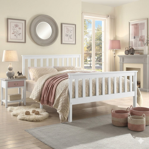 White 3ft 4ft - white, bed